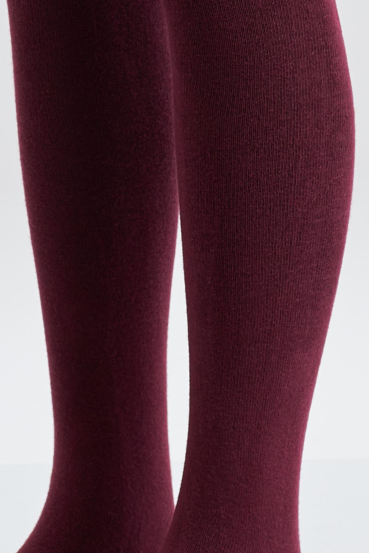 Cotton Basic iÇocuk Külotlu Çorap BORDO