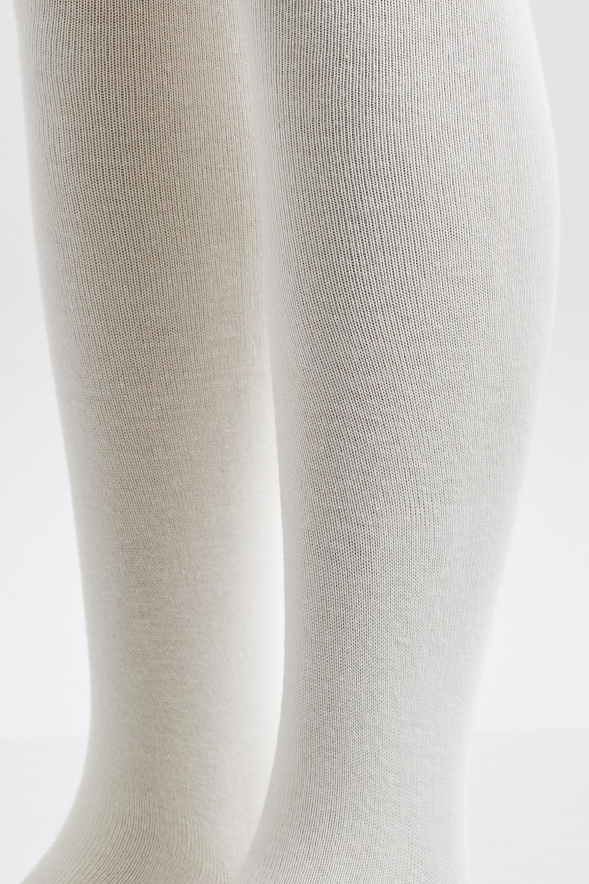 Cotton Basic iÇocuk Külotlu Çorap Ekru