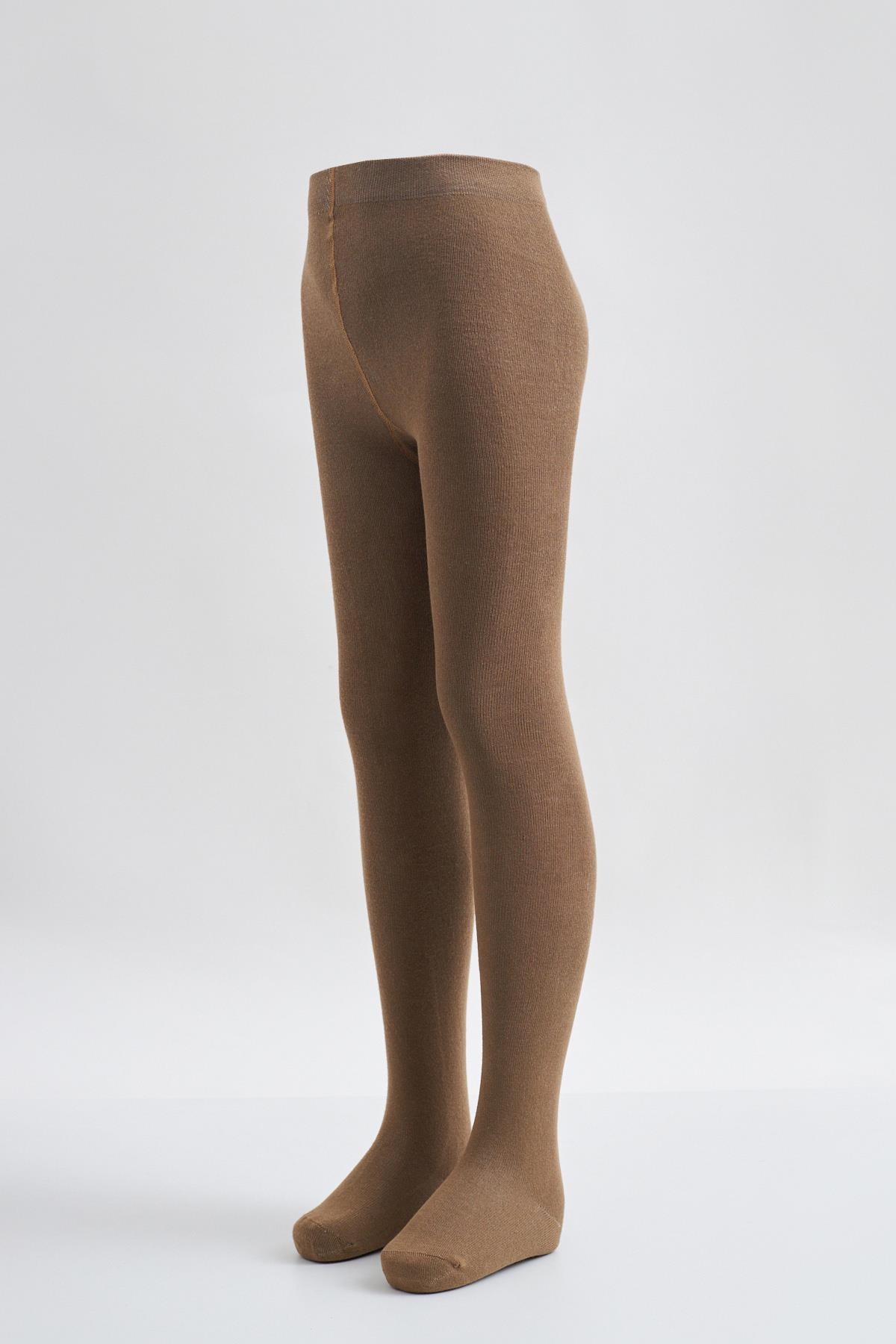 Cotton Basic iÇocuk Külotlu Çorap Kahverengi
