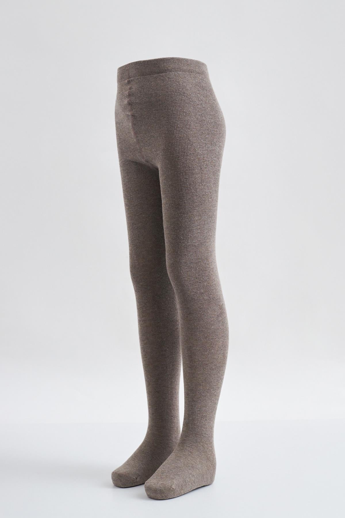 Cotton Basic iÇocuk Külotlu Çorap KAHVE MELANJ