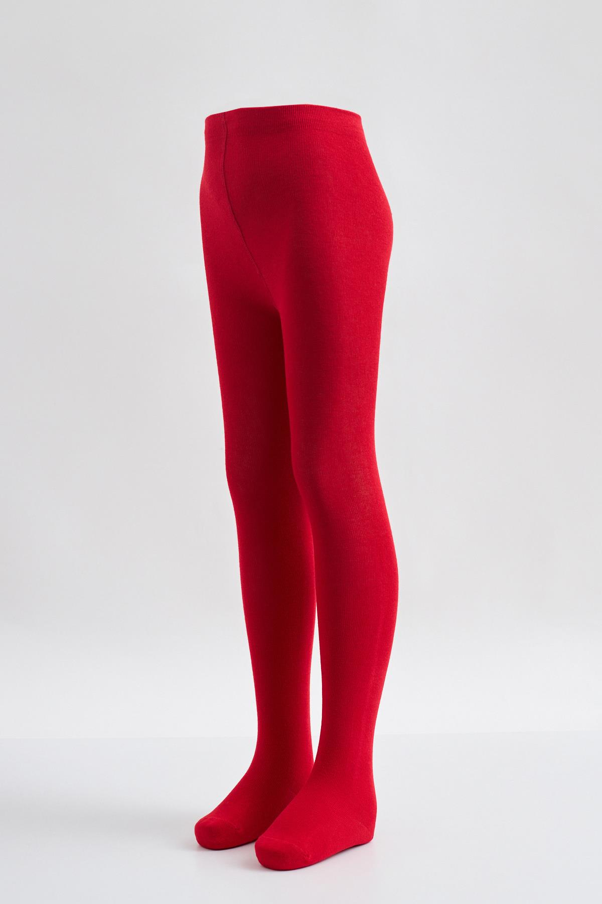 Cotton Basic iÇocuk Külotlu Çorap Kırmızı