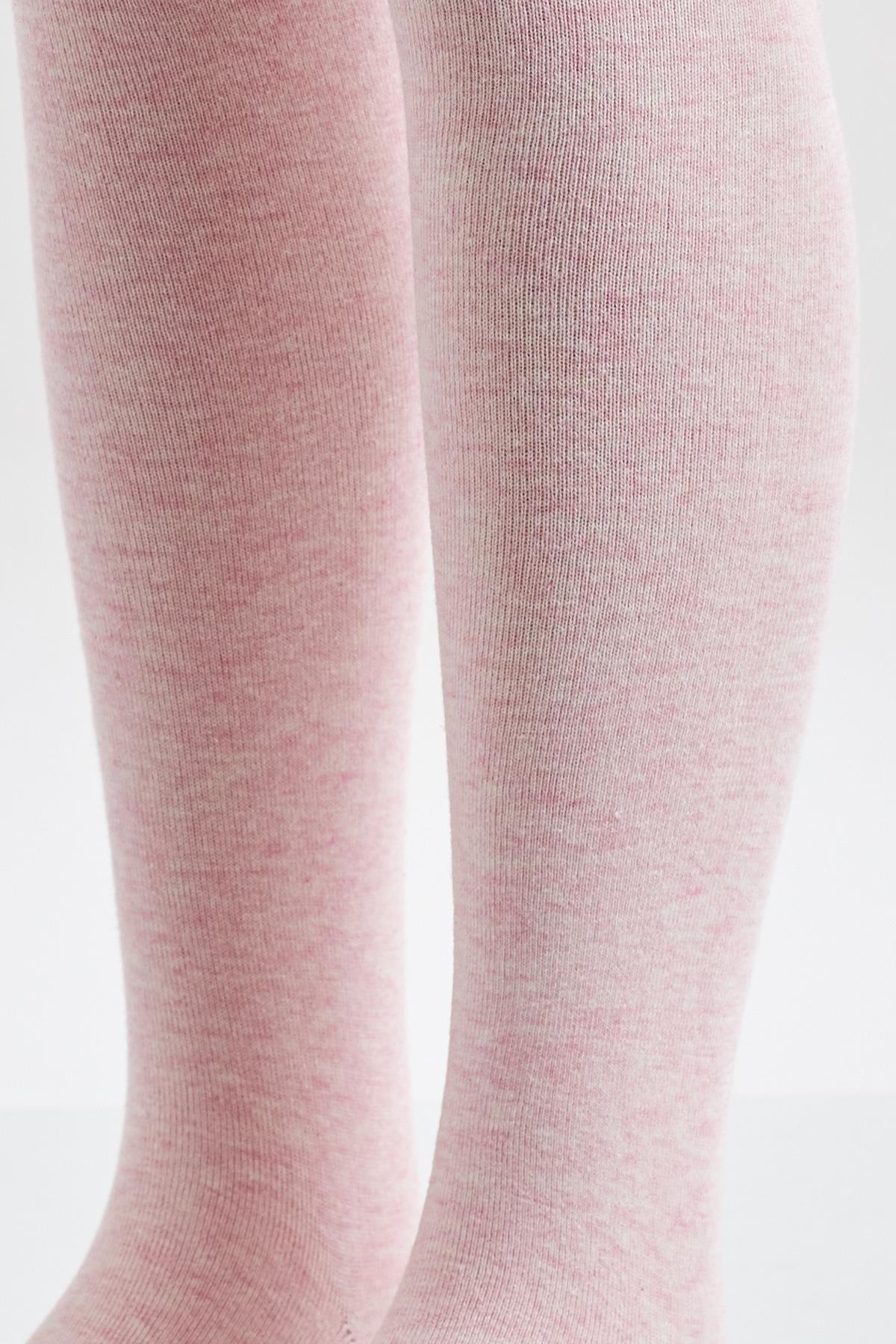 Cotton Basic iÇocuk Külotlu Çorap Pembe Melanj