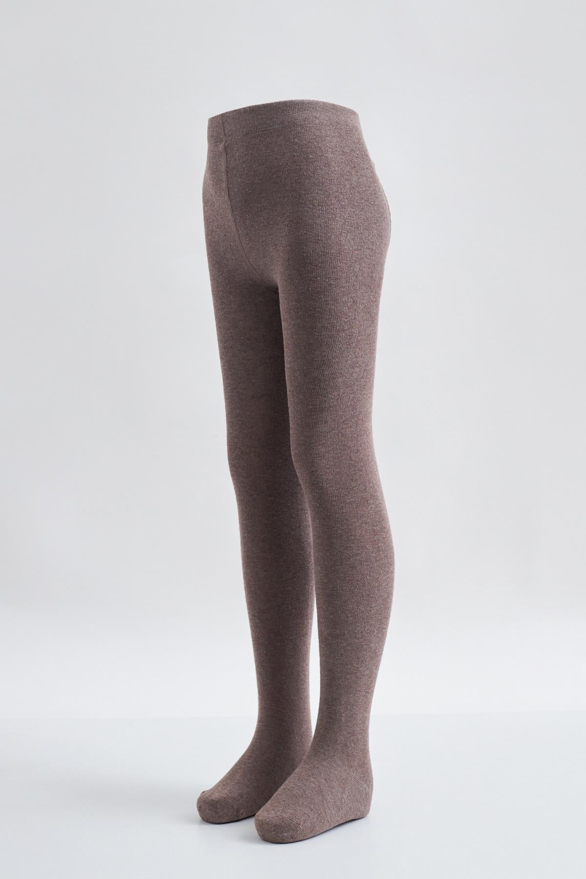 Cotton Basic iÇocuk Külotlu Çorap VİZON