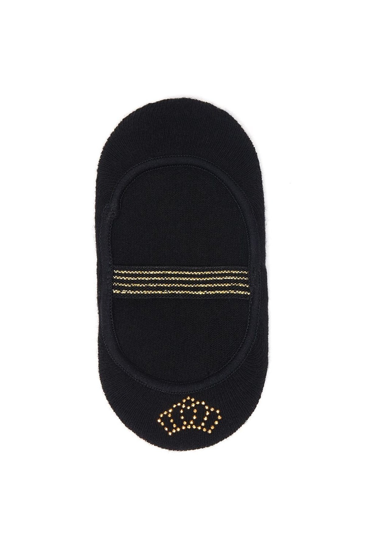 Crown Bebek Görünmez Çorap-SİYAH