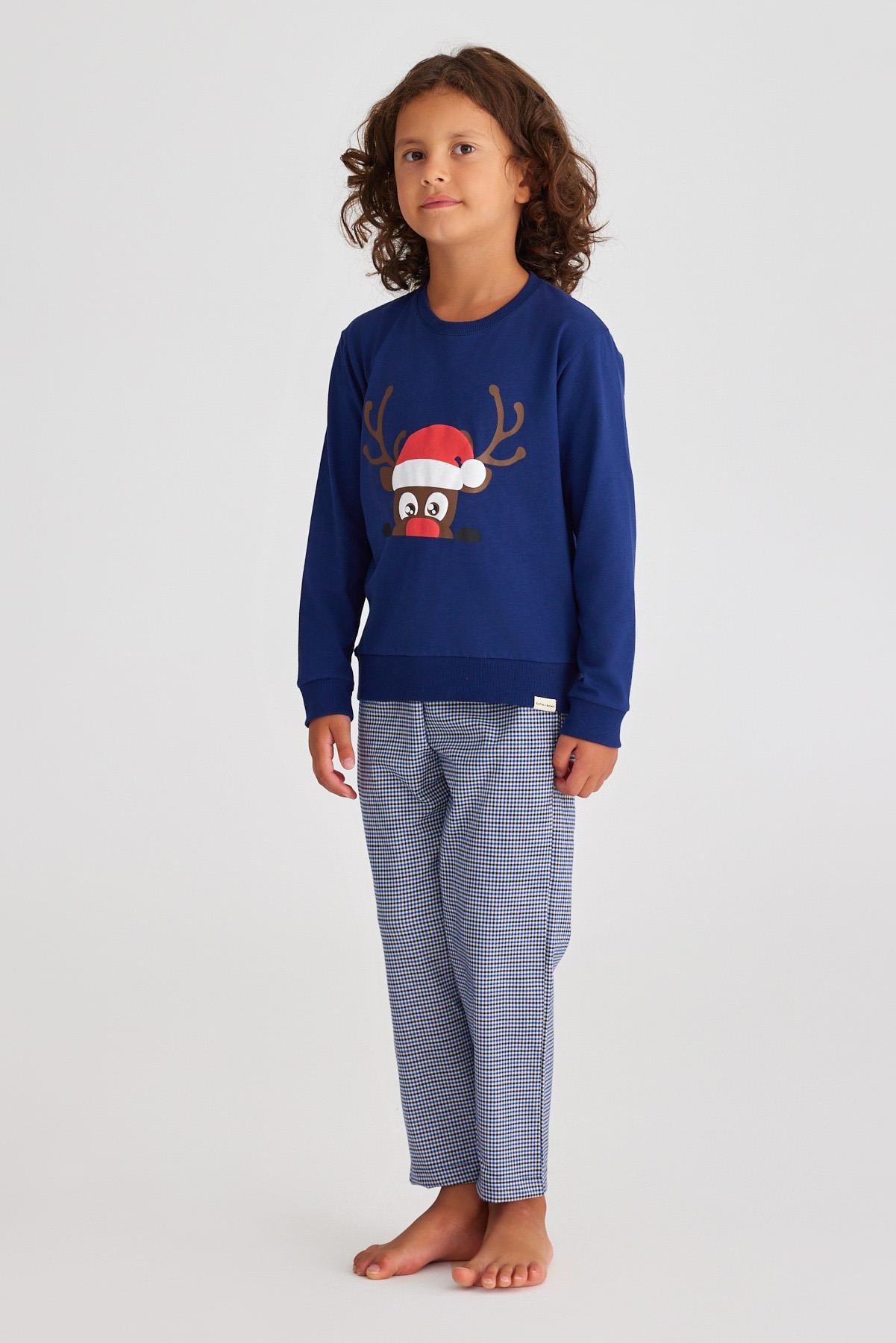 Deer Erkek Çocuk Sweatshırt Lacivert