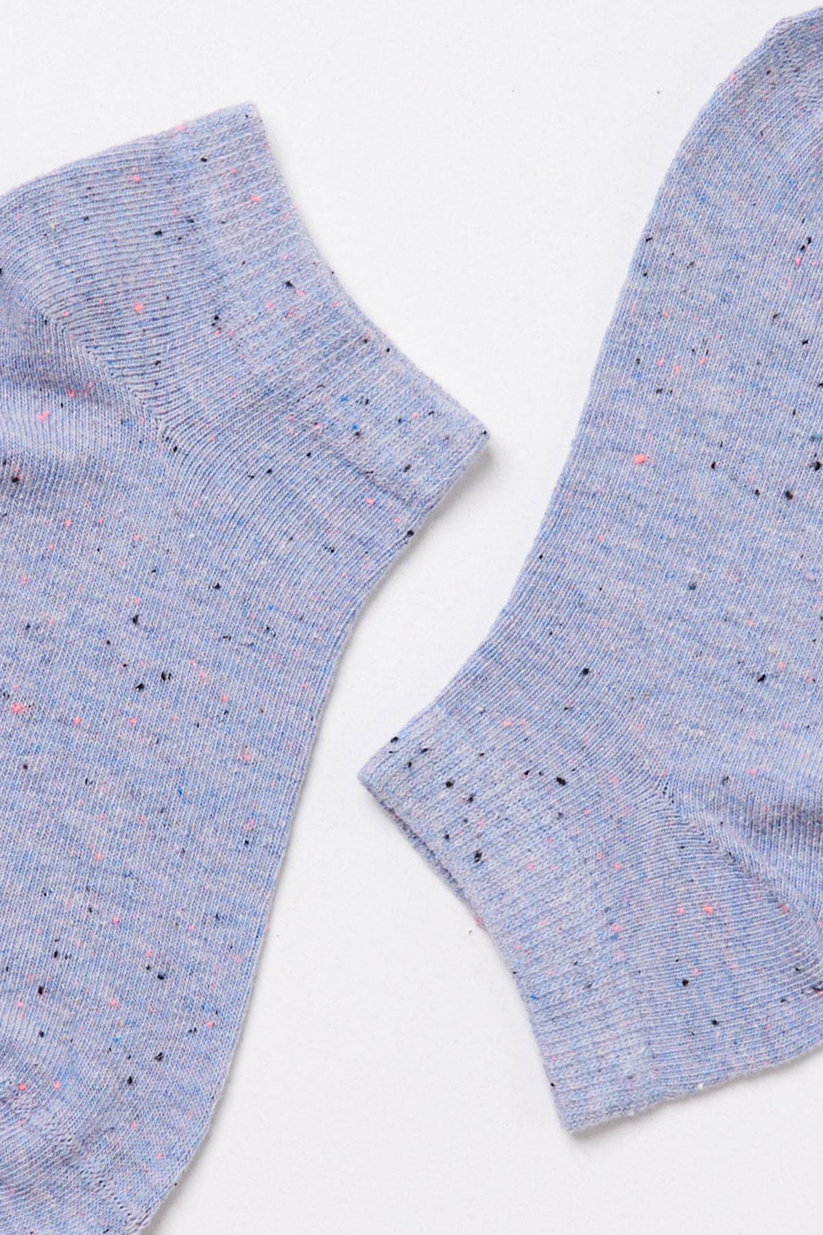 Desenli Unısex Step Çorap MAVİ