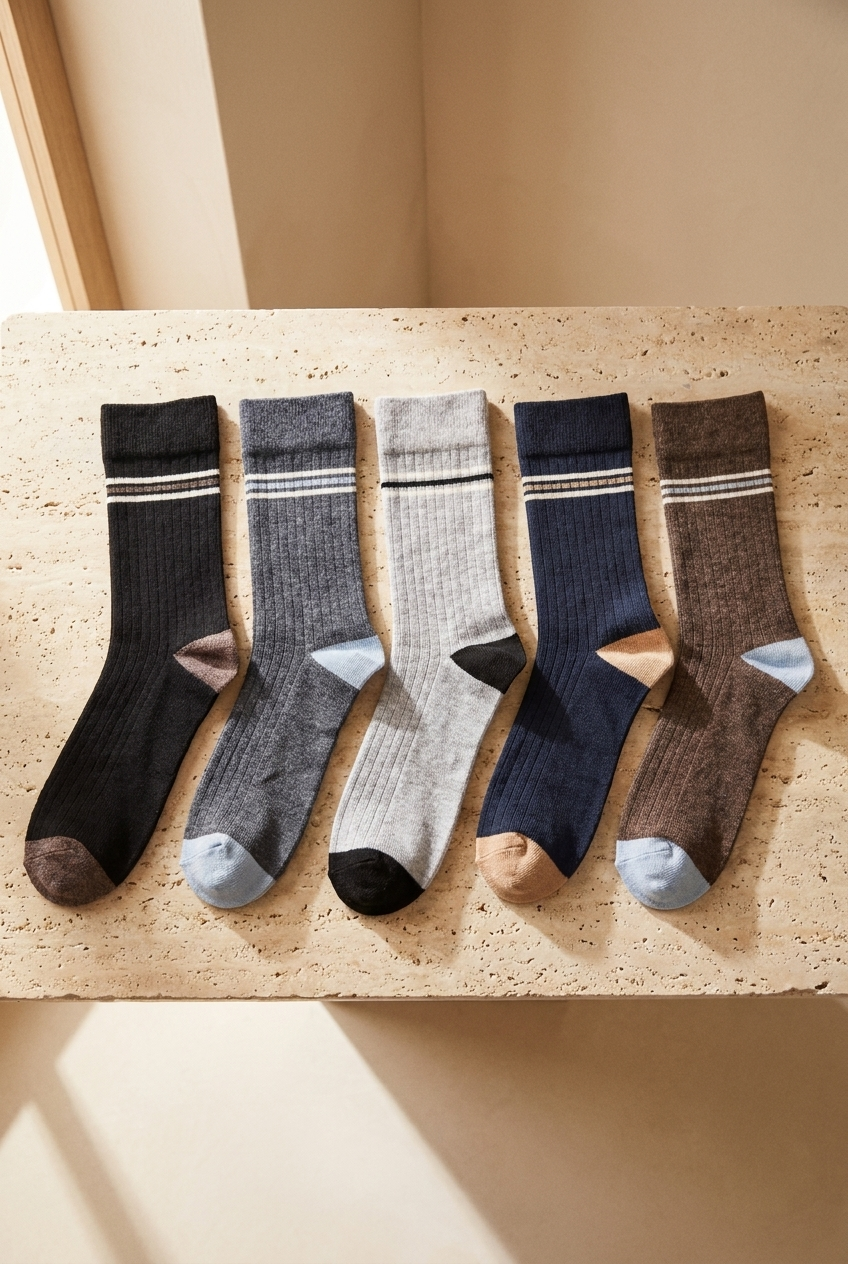 Men's 5-Piece Striped Sock Socks