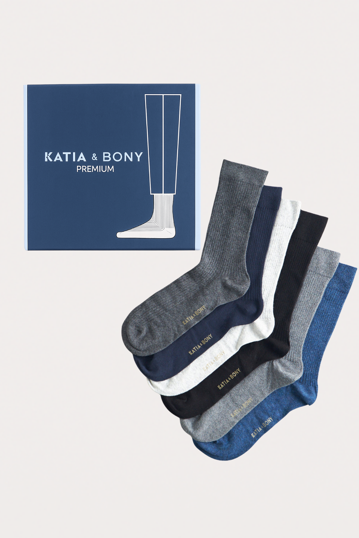 Erkek 6 lı Paket Kutulu Premium Soket Çorap Gri Mıx