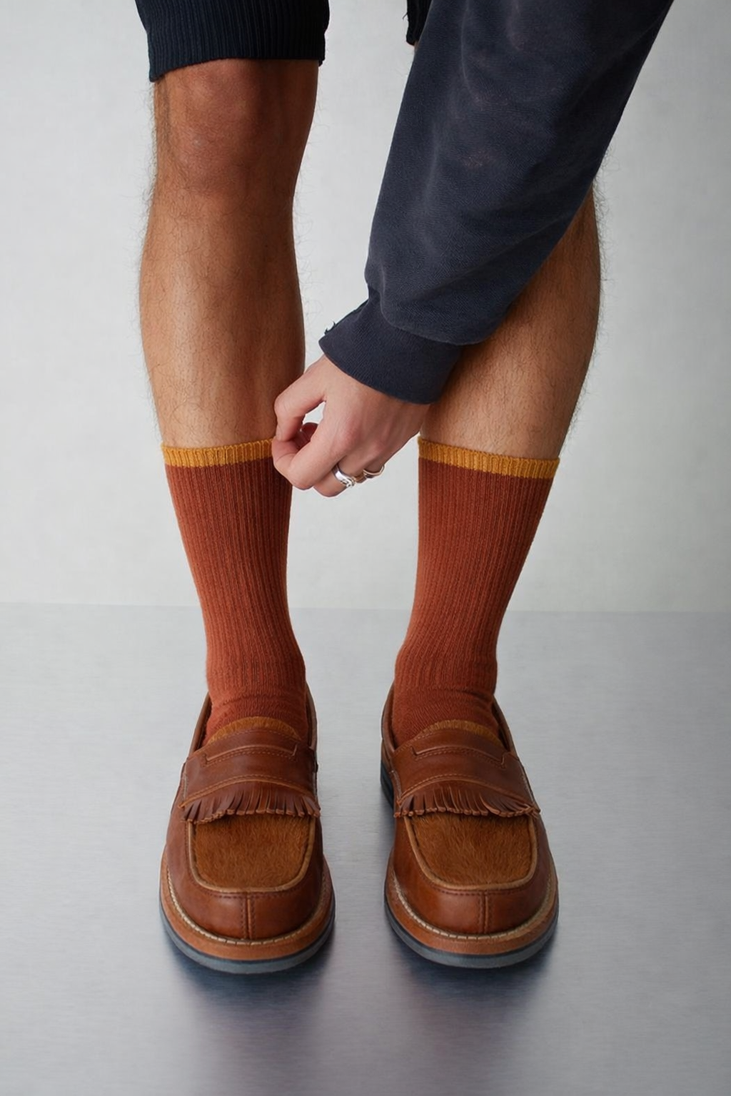 Erkek Basic Soket Çorap Kahverengi