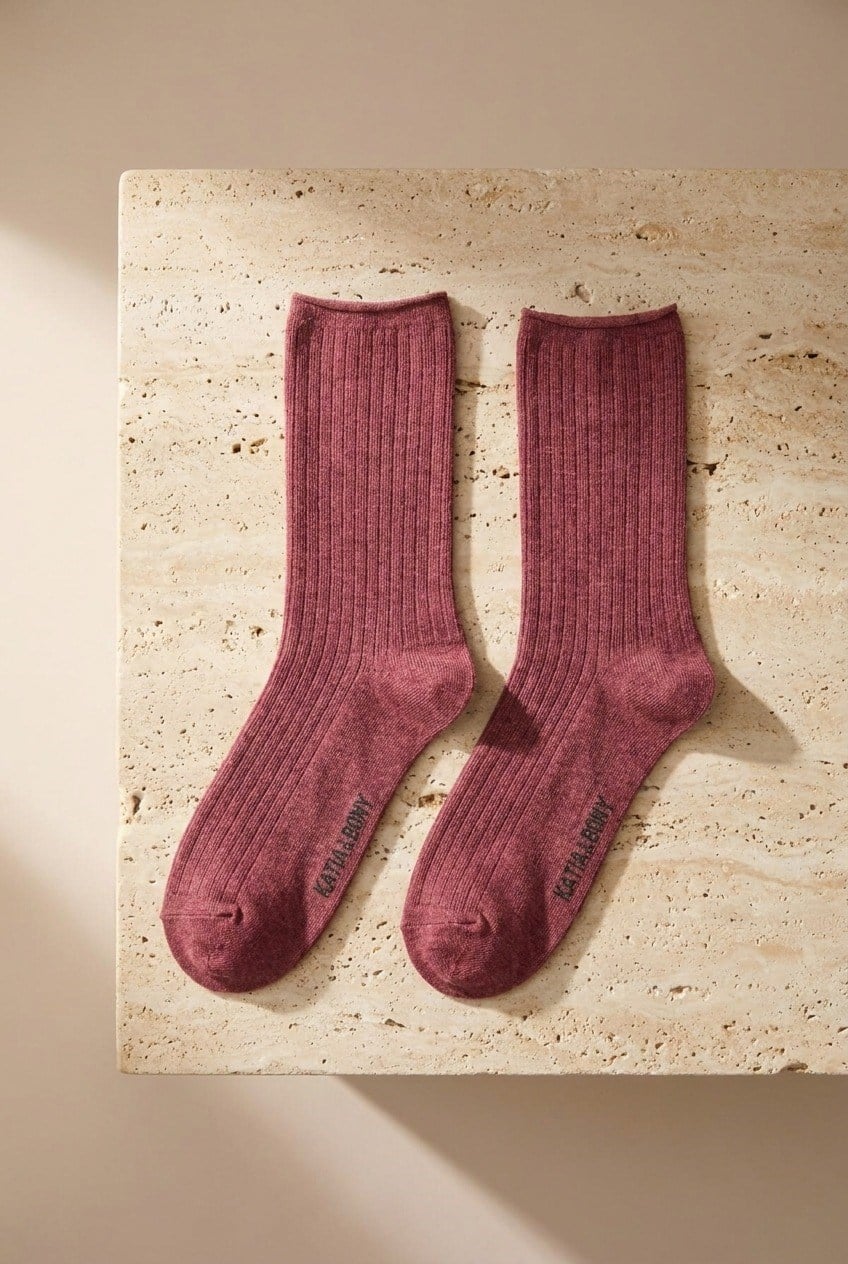 Erkek Bordo Renkli Modal Soket Çorap
