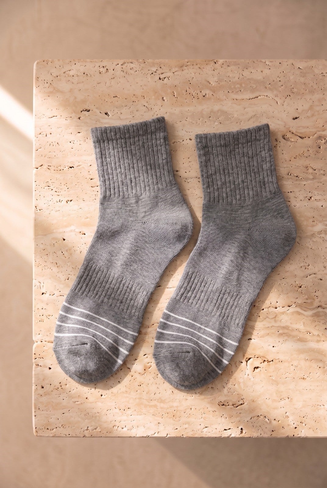 Erkek Çizgili 5'li Paket Step Çorap