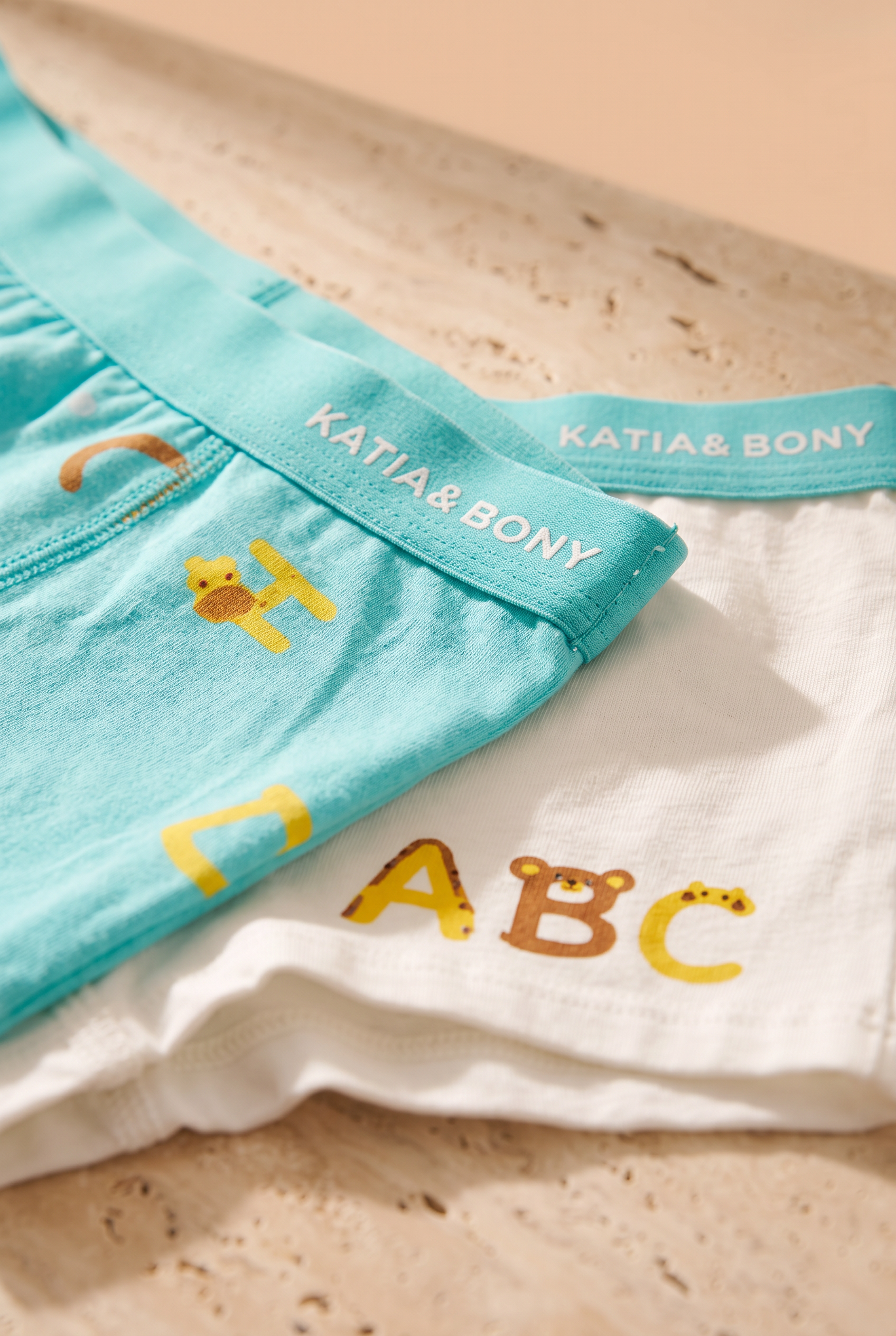 Boys' 2-Pack Alphabet Print Boxer Shorts