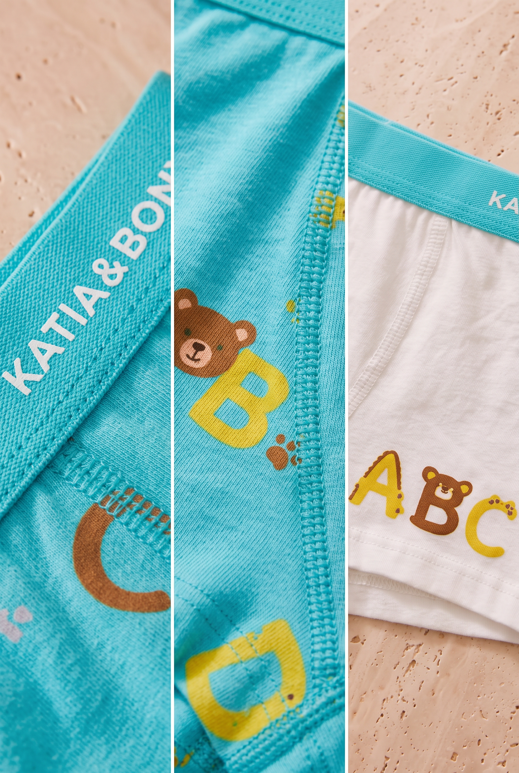 Boys' 2-Pack Alphabet Print Boxer Shorts
