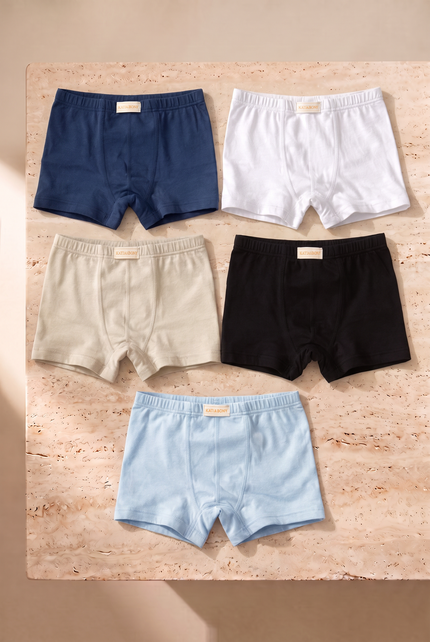 Erkek Çocuk 5'li Basic Boxer Çok Renkli
