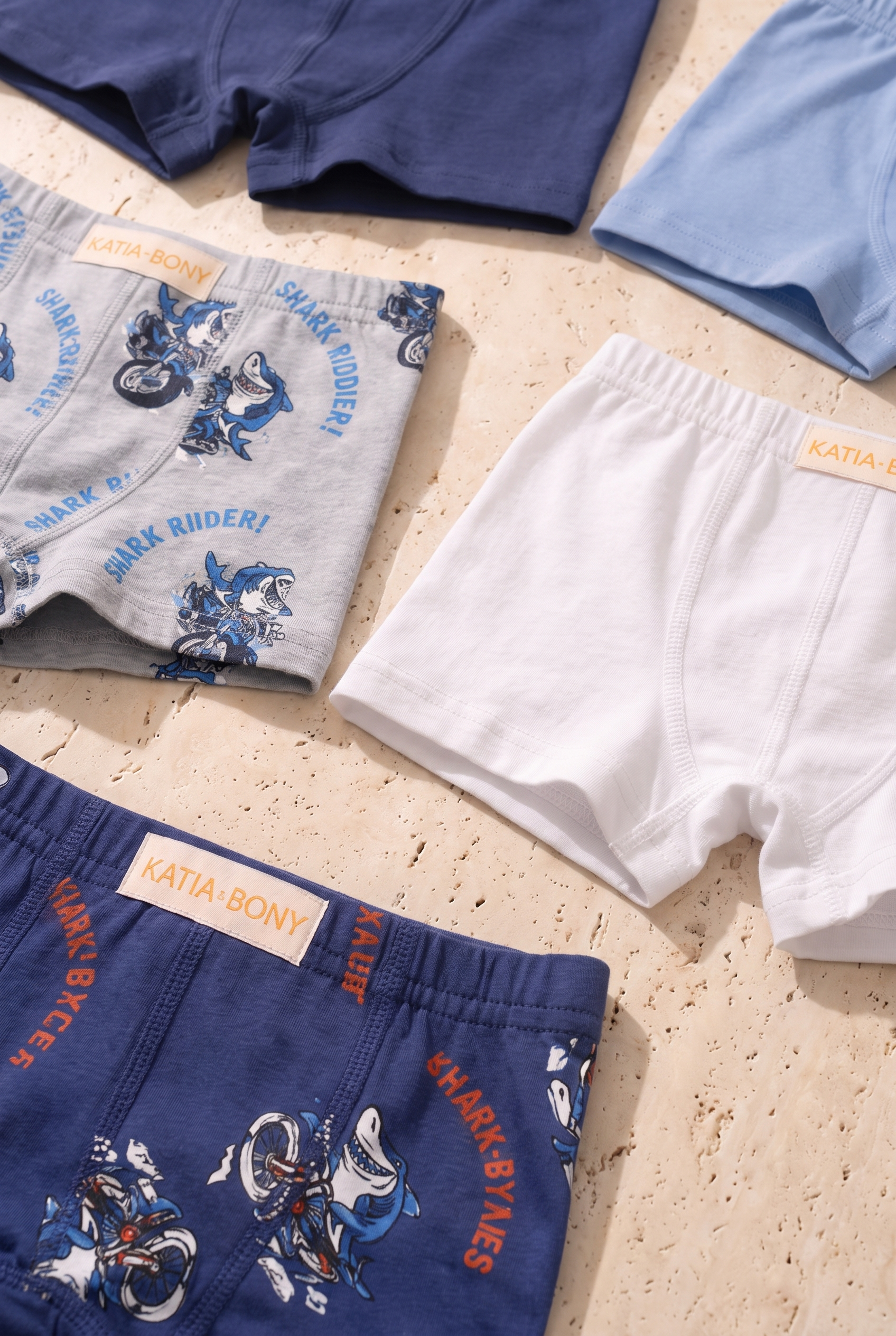 Erkek Çocuk 5'li Desenli Boxer