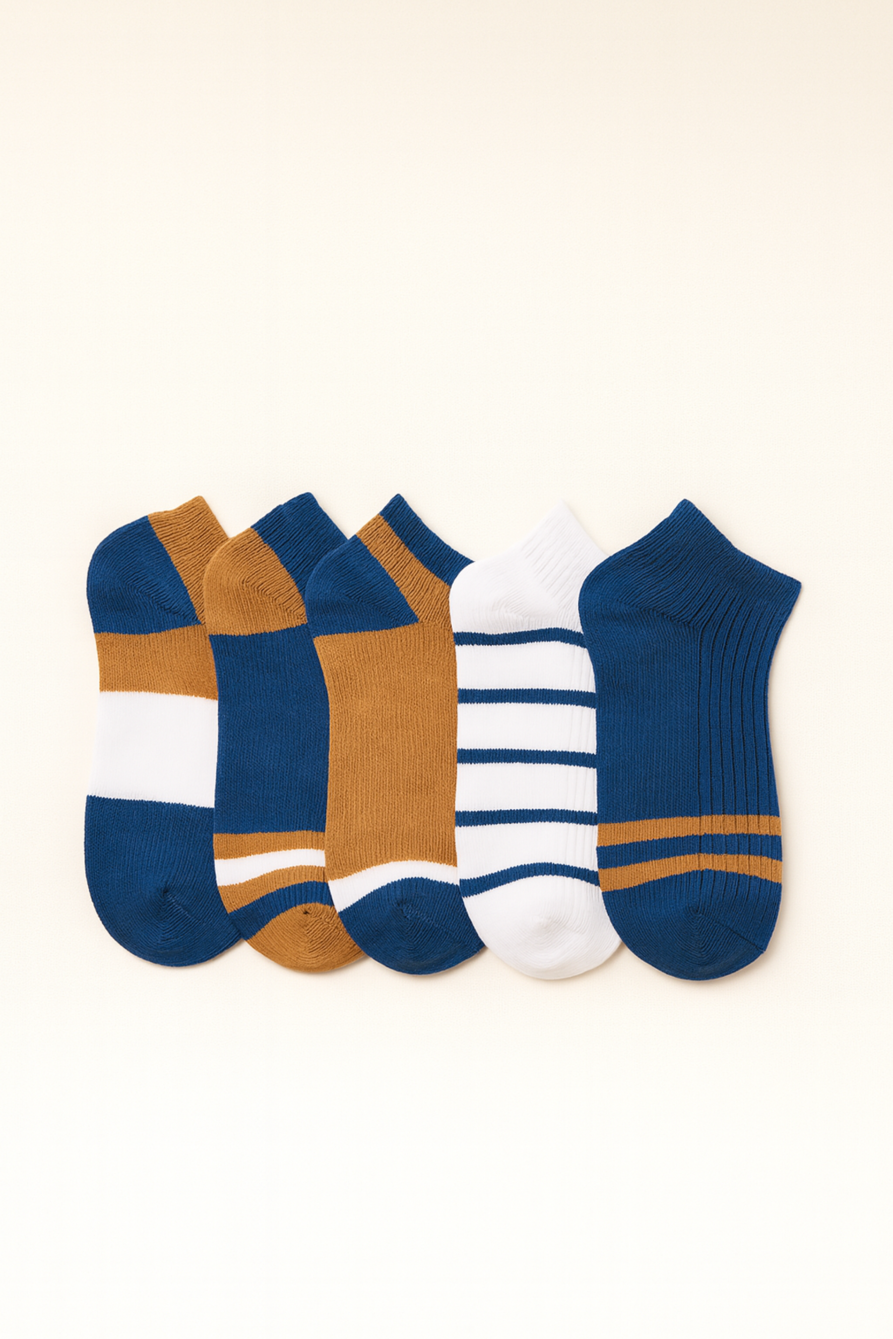 Erkek Çocuk Çizgili 5'li Patik Çorap