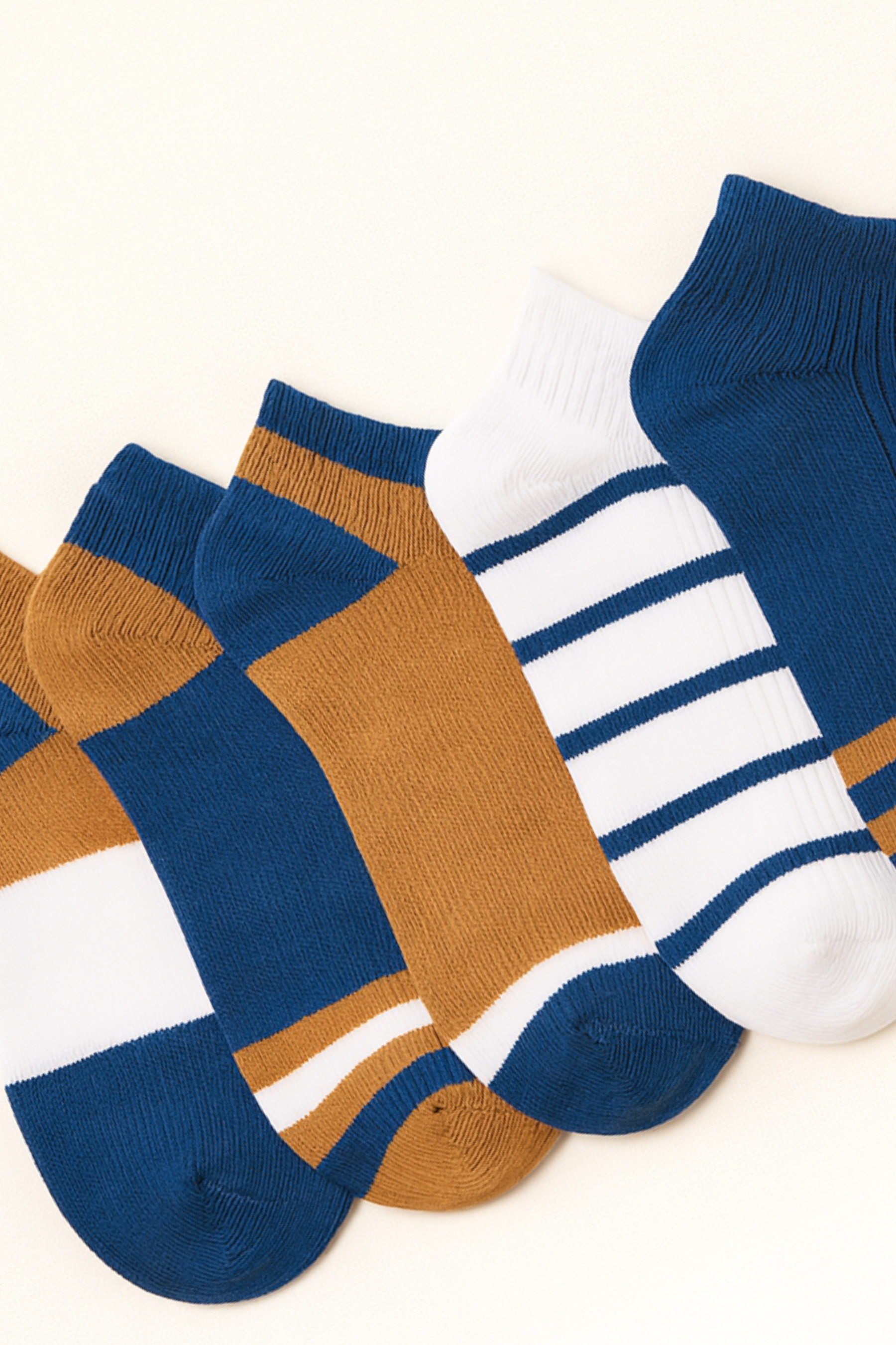 Erkek Çocuk Çizgili 5'li Patik Çorap