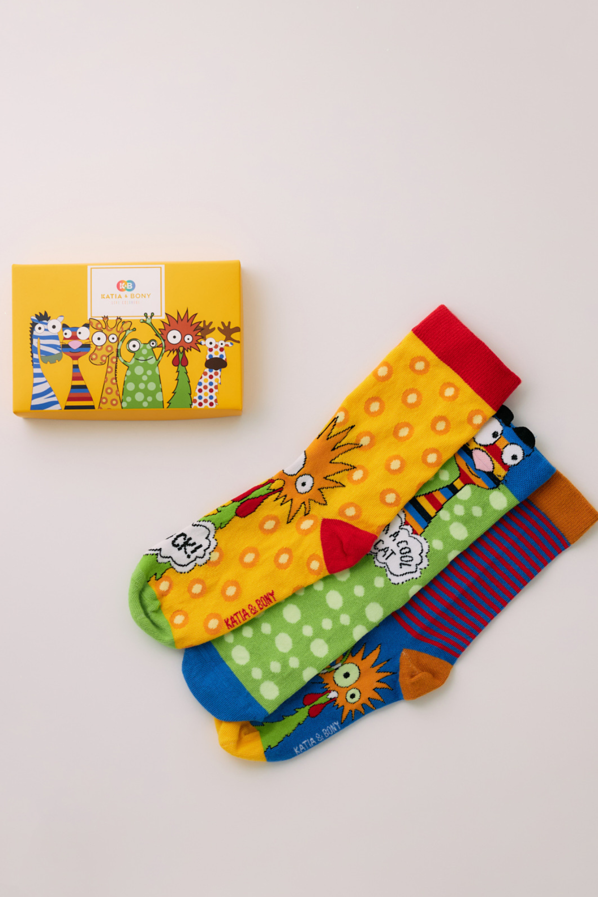 Erkek Çocuk Horoz Desenli 3'lü Kutulu Soket Çorap