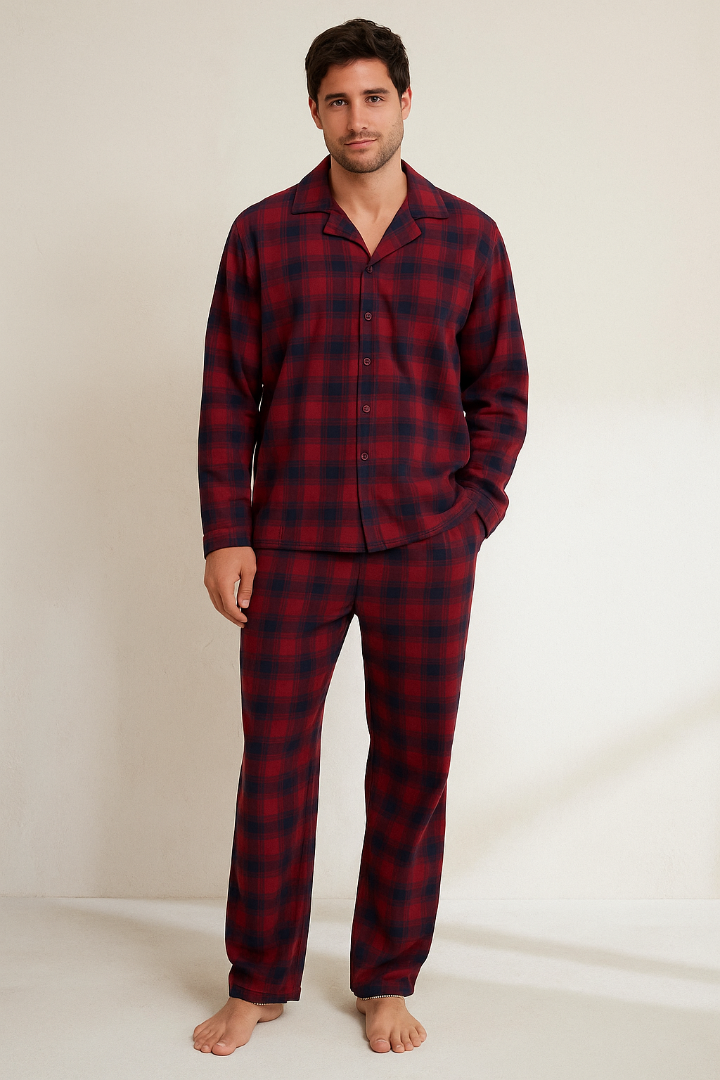 Erkek Ekoseli Pijama