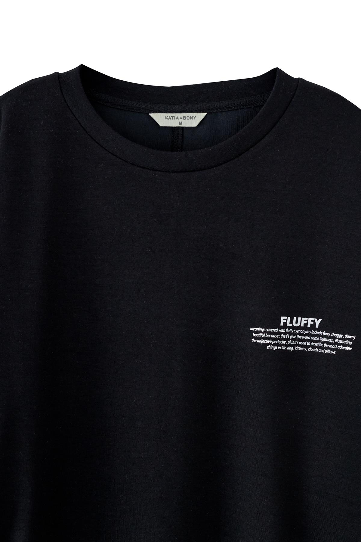 Erkek Fluffy Baskılı Oversize Tişört