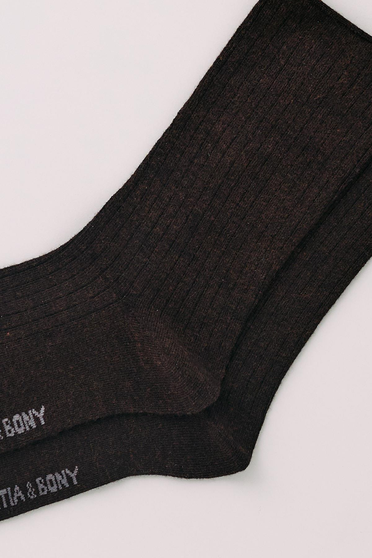 Erkek Kahverengi Modal Soket Çorap