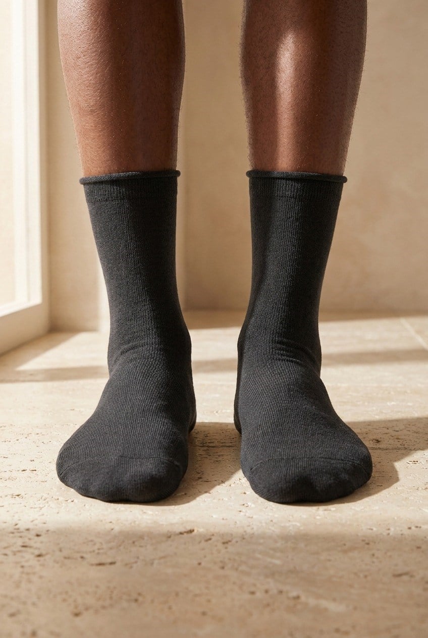 22501M4012 NEW HAROLD BAMBOO COMFORT ERKEK SOKET ÇORAP Anthracite