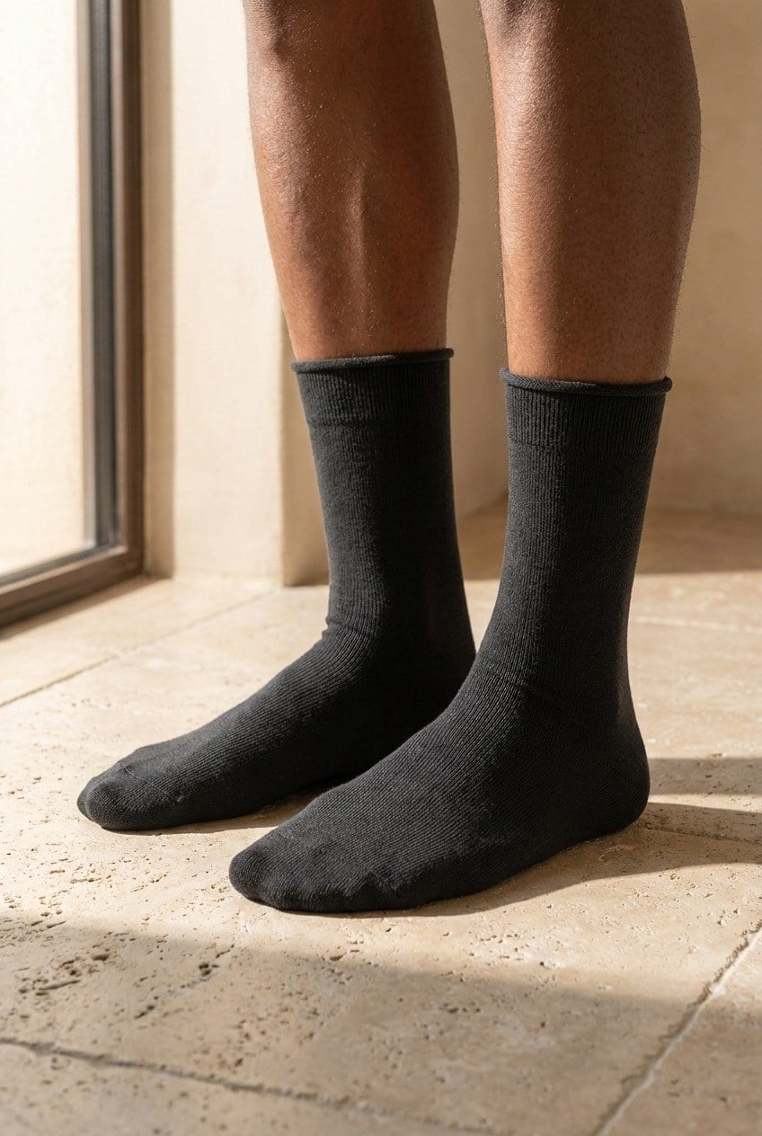 22501M4012 NEW HAROLD BAMBOO COMFORT ERKEK SOKET ÇORAP Anthracite