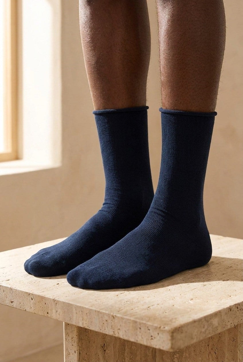 22501M4012 NEW HAROLD BAMBOO COMFORT ERKEK SOKET ÇORAP Navy
