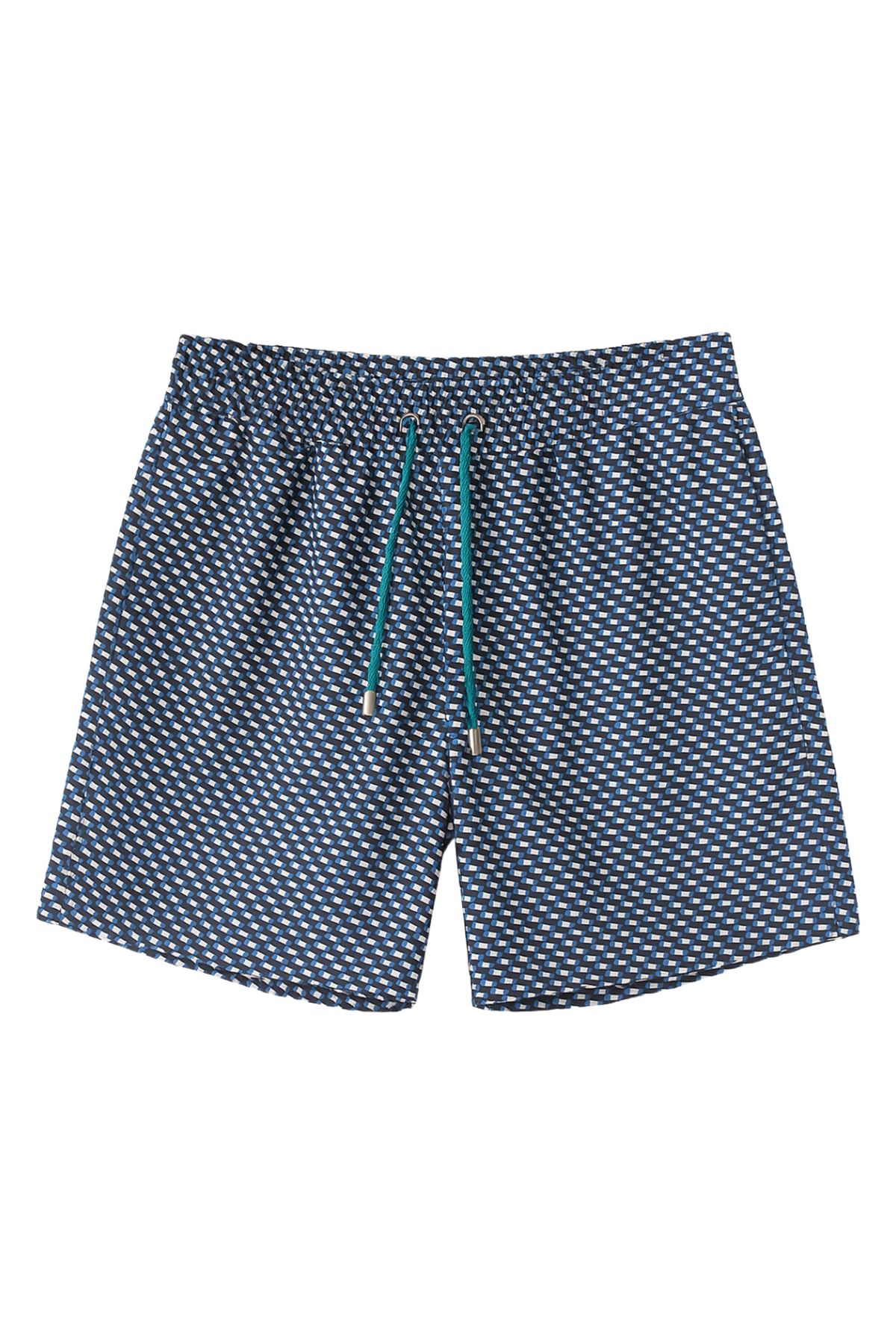 Erkek Seageo Desenli Deniz Şortu Lacivert