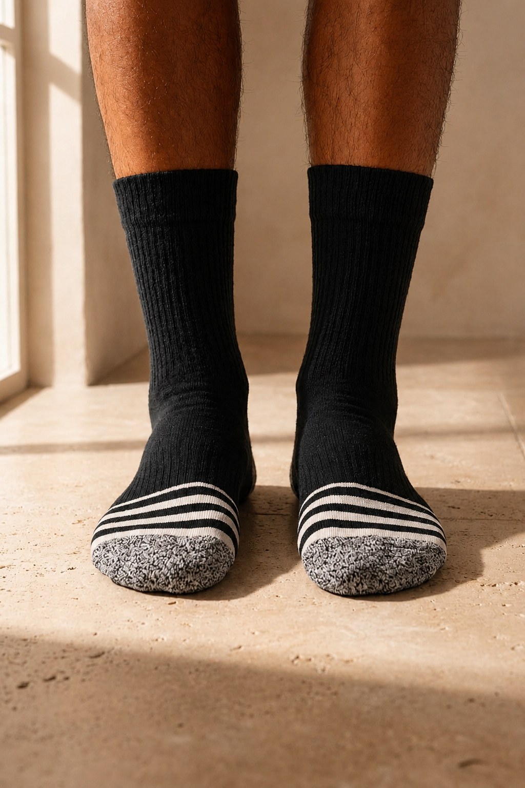 22501G4038 ERKEK SPOR SOKET ÇORAP Black
