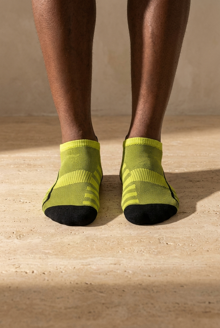 Men's Step Golf Socks Yellow/Black