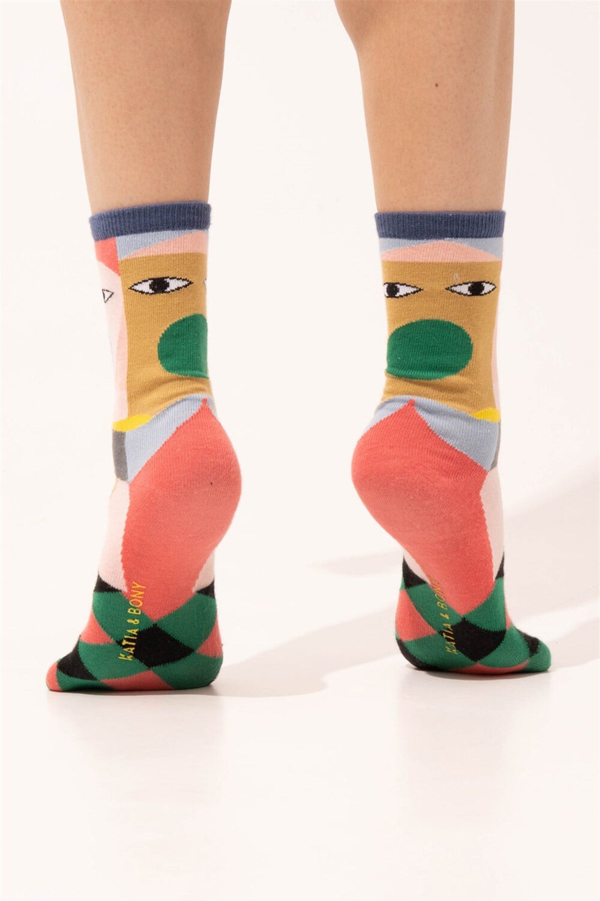 FACE ART DESIGN SOCKS-Desenli