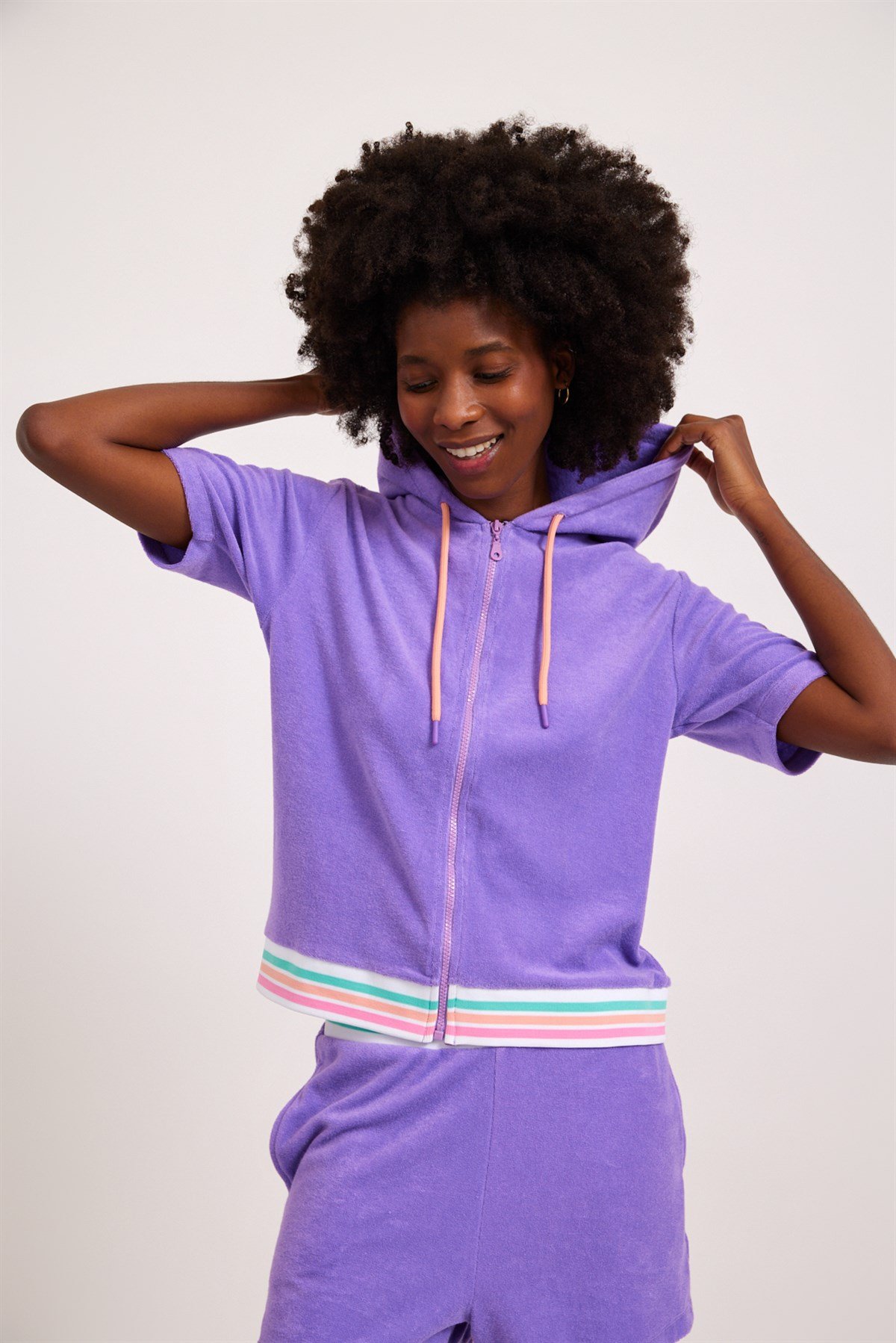 Fairytale Kadın Havlu Sweatshirt Mor