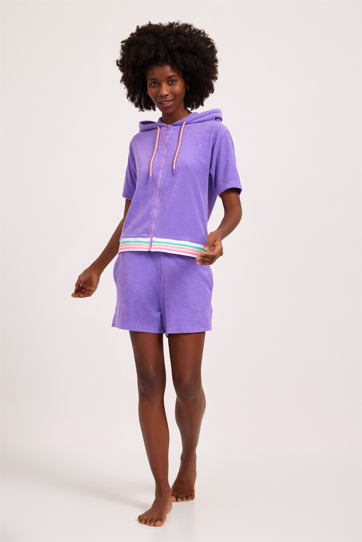 Fairytale Kadın Havlu Sweatshirt Mor