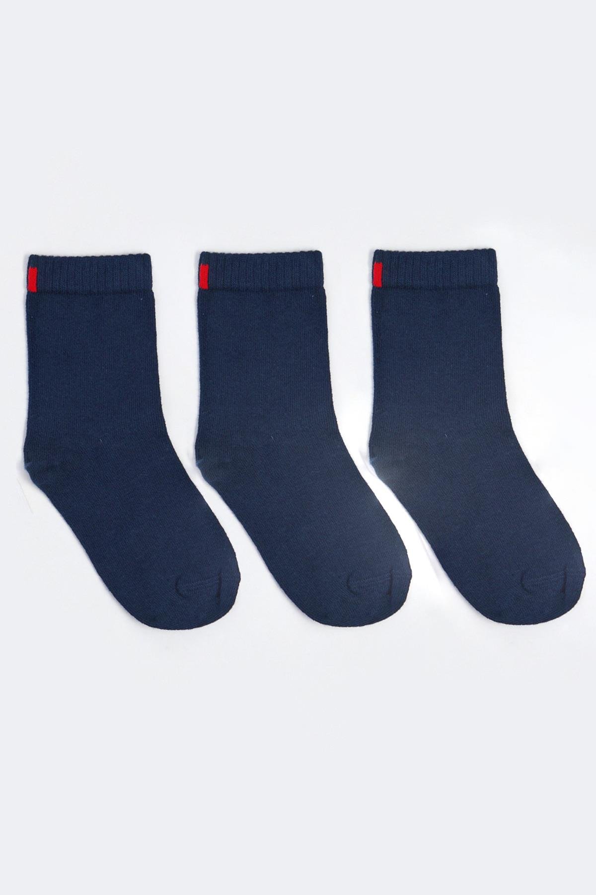 Family 3 lü Çocuk Çorap Lacivert / Lacivert / Lacivert