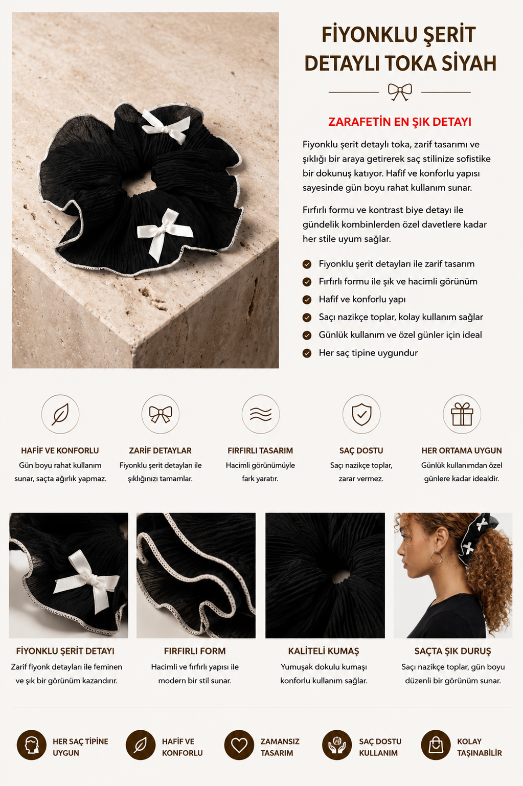 22505G2296 FİYONK ŞERİT DETAYLI TOKA-25686 SİYAH
