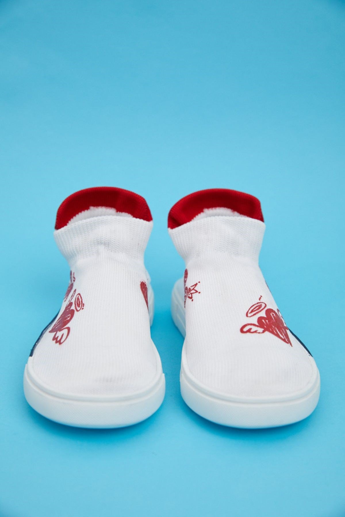 Flyıng Heart Kids Shoes-Beyaz