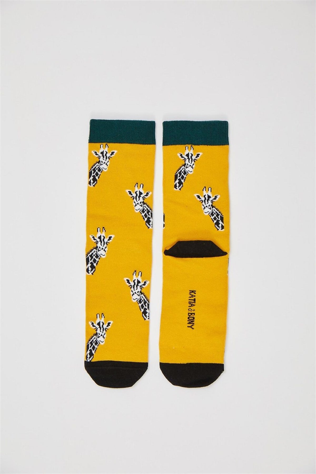 Gıraffe Unisex Soket Çorap-Sarı