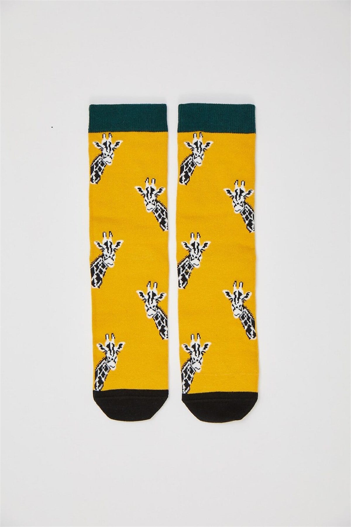 Gıraffe Unisex Soket Çorap-Sarı
