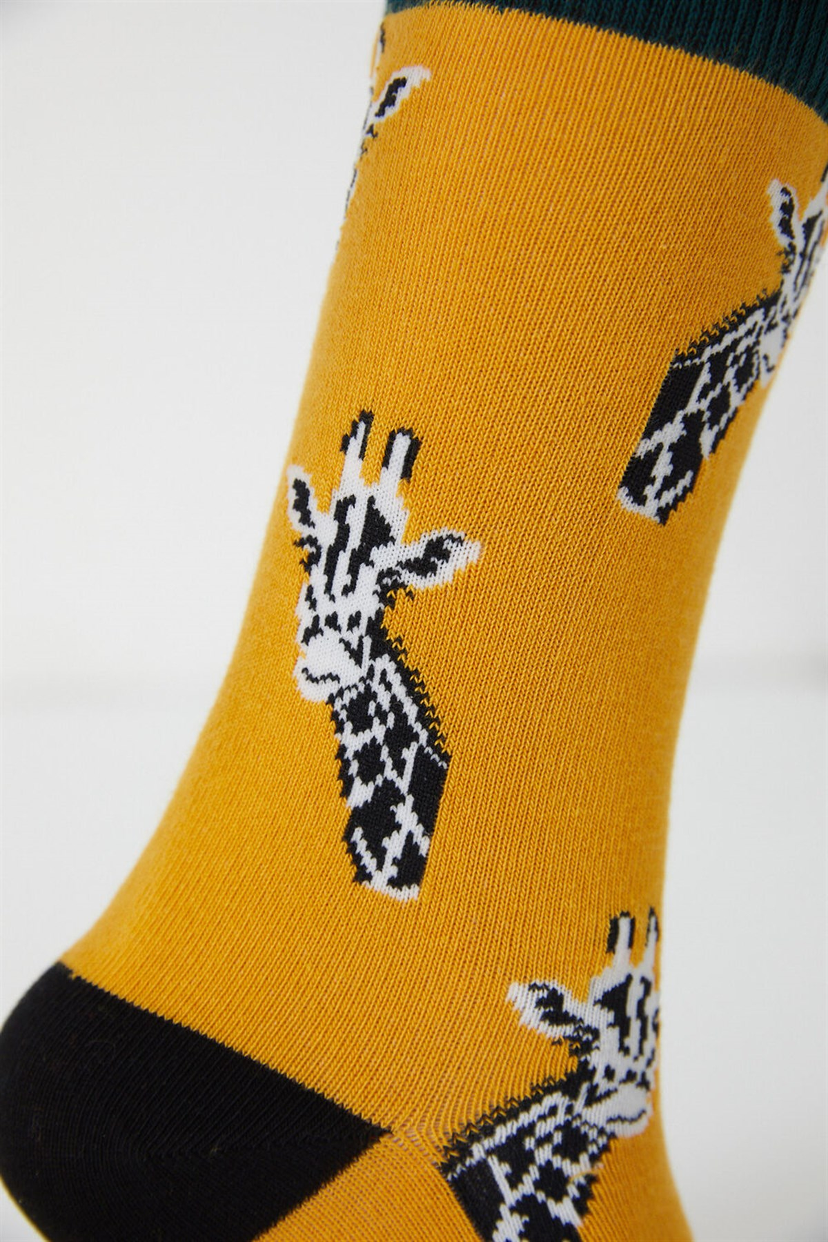 Gıraffe Unisex Soket Çorap-Sarı