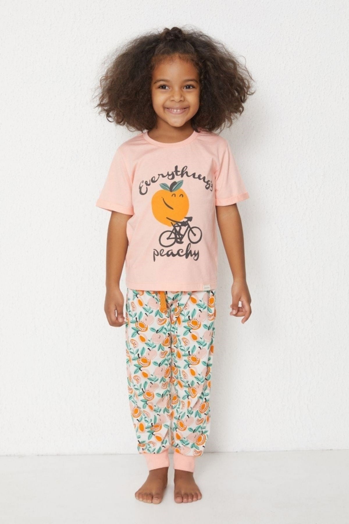 GOOD THINGS ŞEFTALİ  KIZ ÇOCUK PİJAMA TK.-PEACH