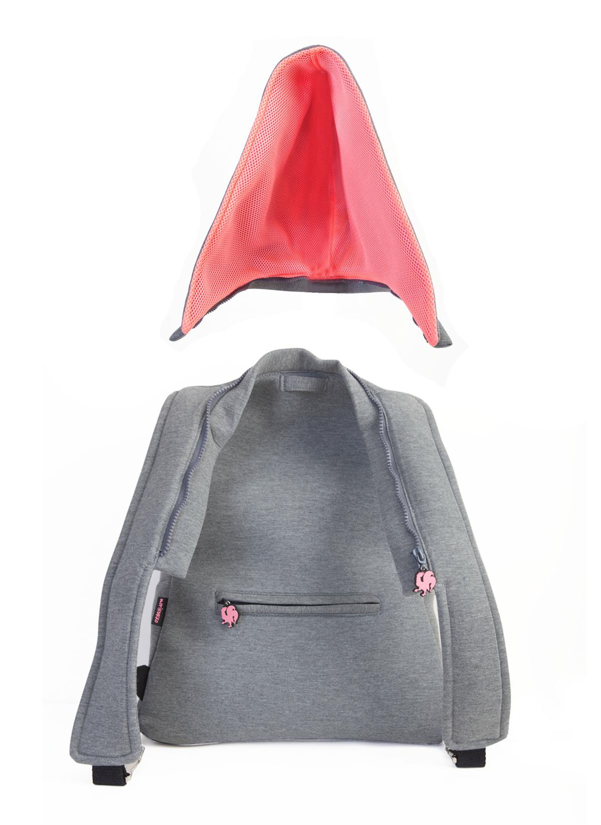 Grey Basic Sırt Çantası Pembe