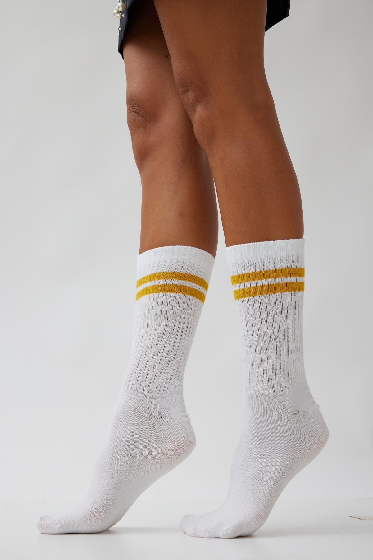 Havlu Taban Çizgili Erkek Soket Çorap