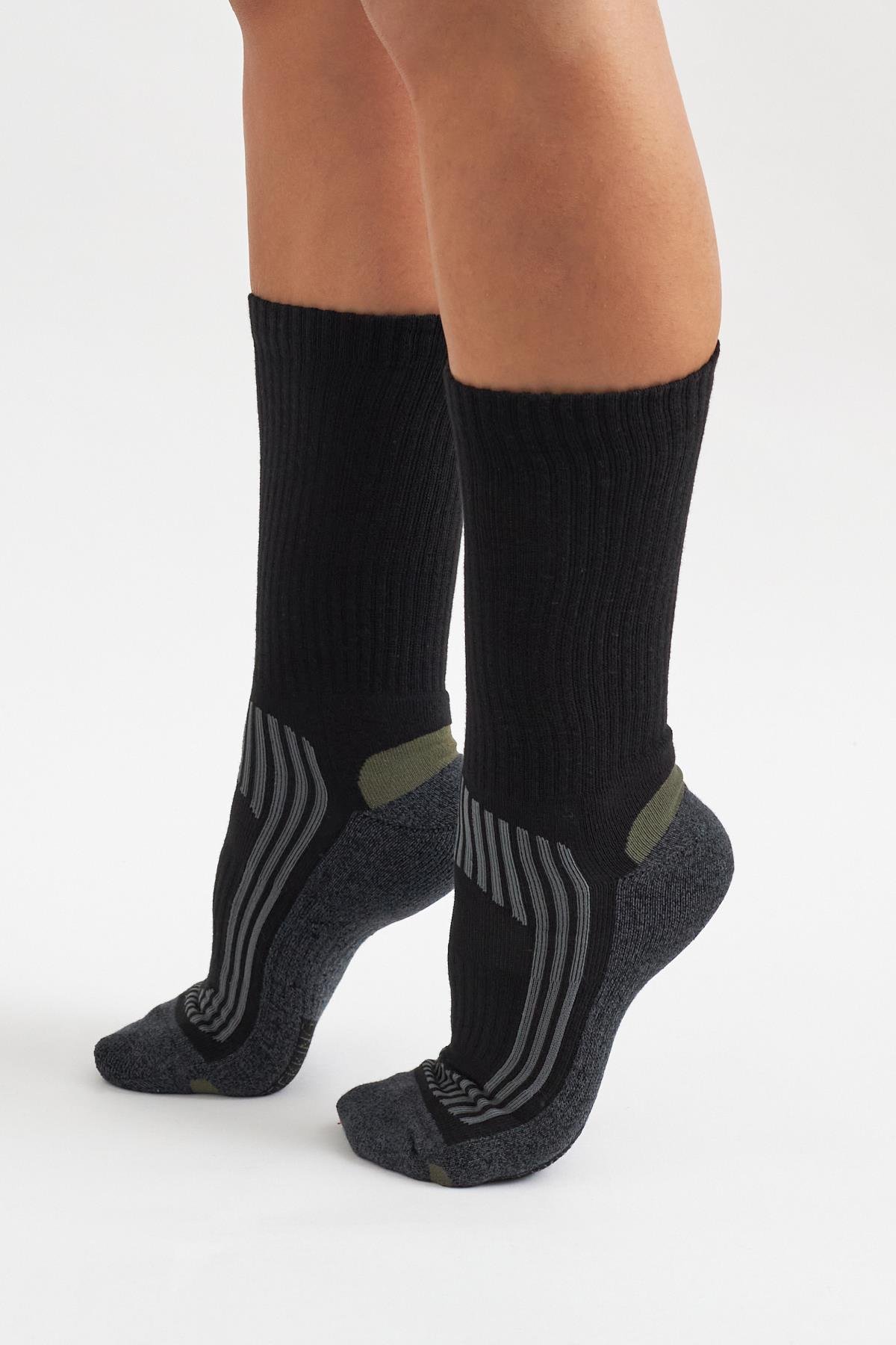 Havlu Taban Erkek Soket Çorap GREY/Yeşil