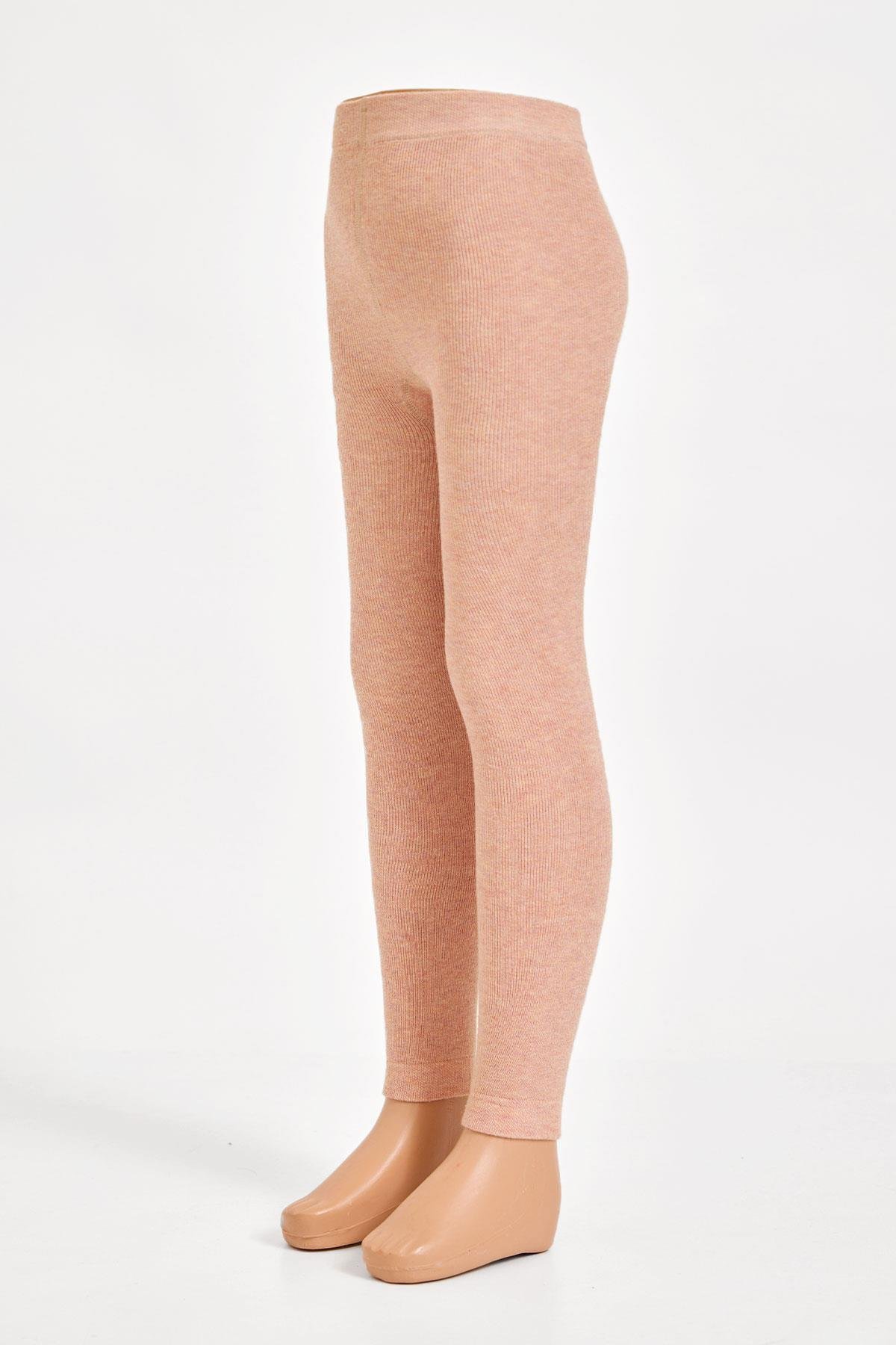 İçi Havlu Çocuk Tayt PUDRA