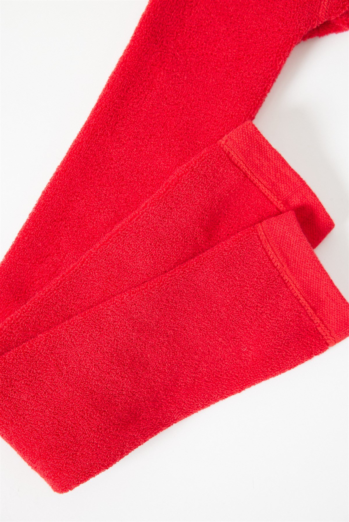 İçi Havlu Tayt Kırmızı