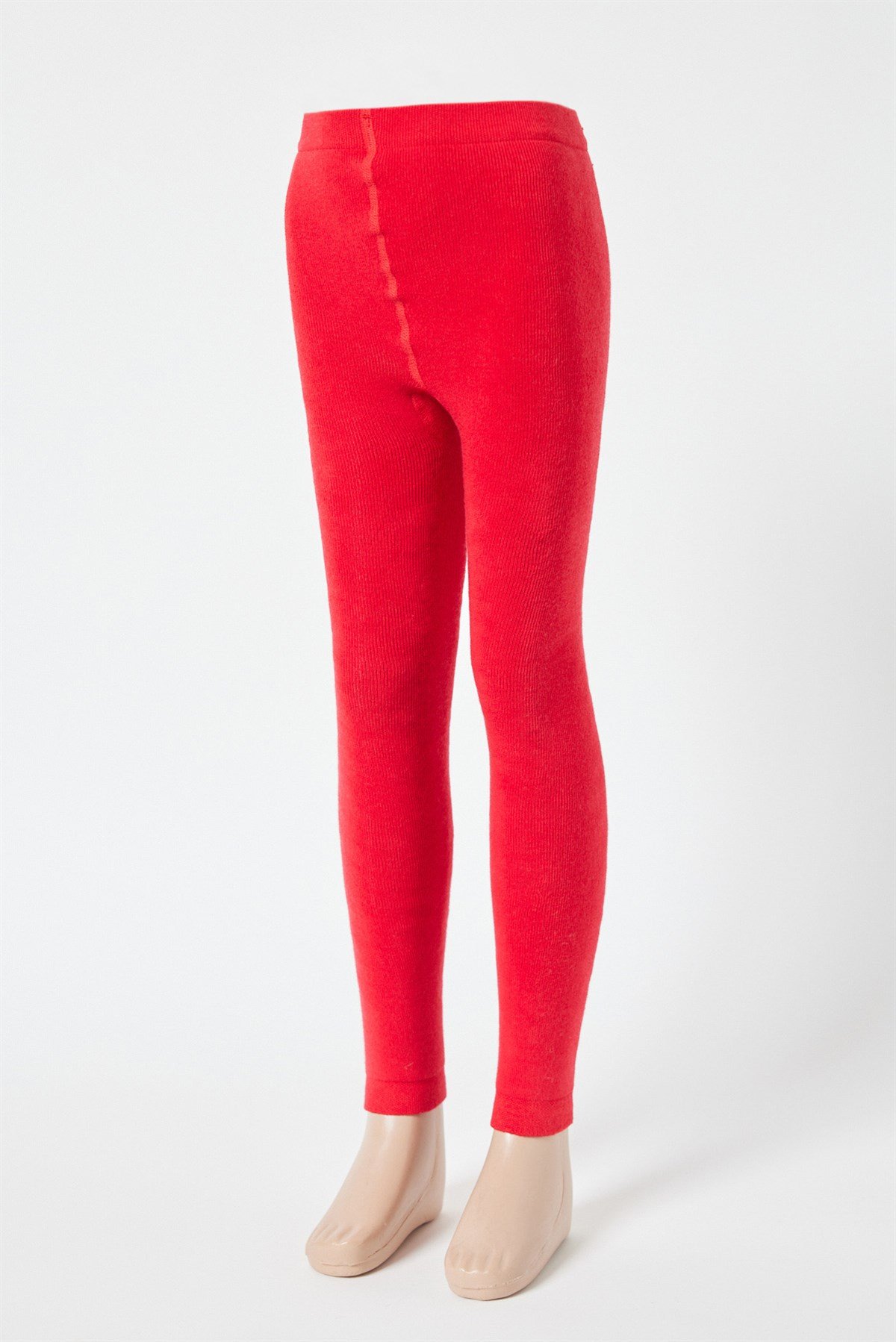 İçi Havlu Tayt Kırmızı