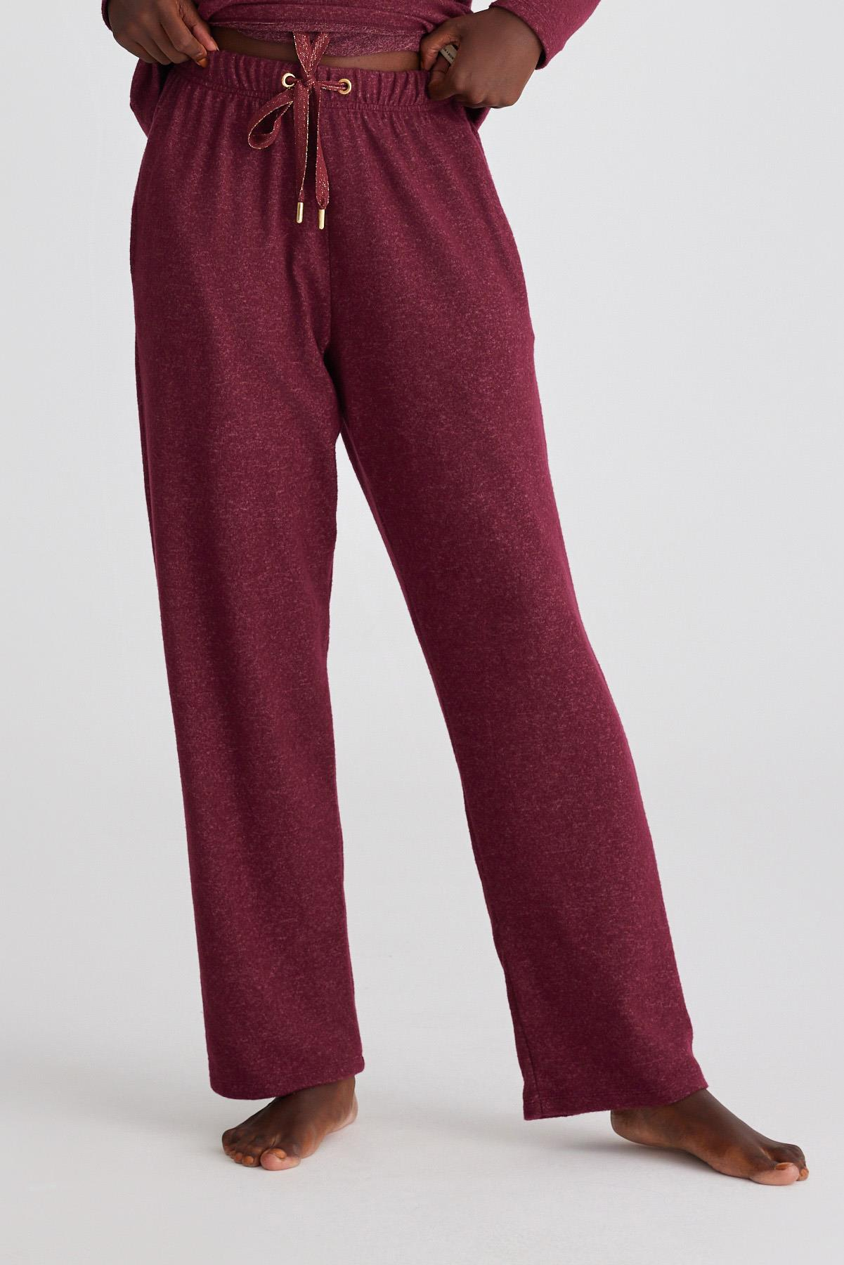 Infınıty Dots Kadın Pantolon Bordo