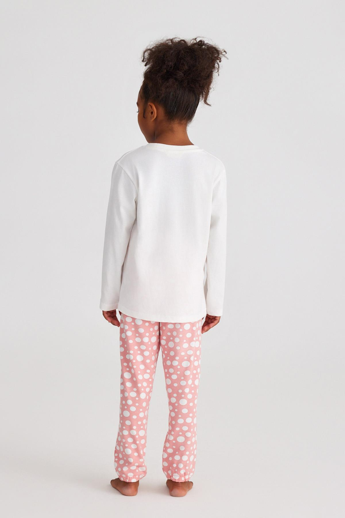Infınıty Dots Kız Çocuk Pijama Takım Gül Pembe