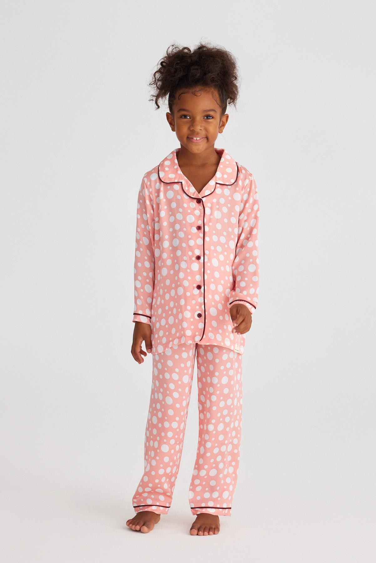 Infınıty Dots Kız Çocuk Saten Alt Gül Pembe